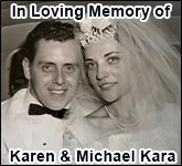 In Loving Memory of Karen and Michael Kara Tall Sponsorship Banner